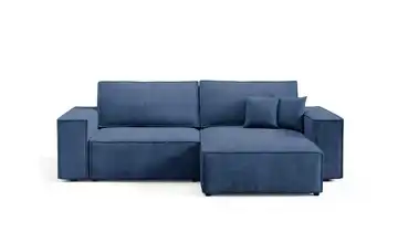 Ecksofa mit Schlaffunktion Mille Blau
