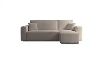 Ecksofa mit Schlaffunktion Scarlo  Hellbraun