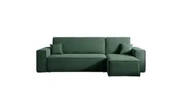 Ecksofa mit Schlaffunktion Scarlo  Dunkelgrün