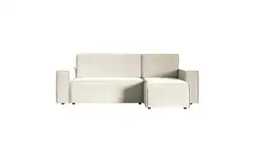 Ecksofa mit Schlaffunktion Copertino 141 cm 84 cm 259 cm Hellbeige