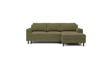Selsey Ecksofa Nalika Olivgrün rechts