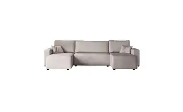 Wohnlandschaft mit Schlaffunktion Pianoni Hellbeige