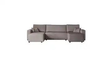 Wohnlandschaft mit Schlaffunktion Pianoni Beige