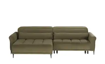 Ecksofa Logan links Grün