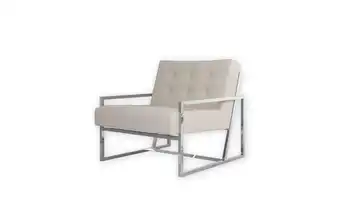 Sessel Beige silberfarben