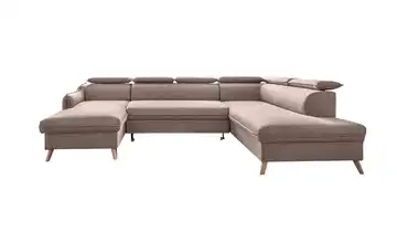 Miuform Wohnlandschaften mit Funktion Beige rechts