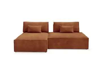 Ecksofa modular Lucca Kupferfarben