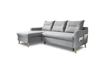 Miuform Ecksofa mit Schlaffunktion Stylish Stan links Grau