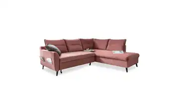 Miuform Ecksofa mit Schlaffunktion Stylish Stan Rosa rechts