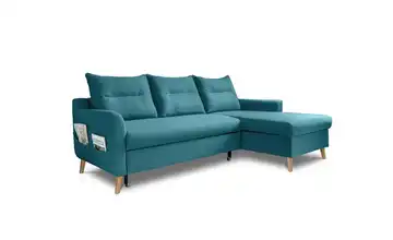 Miuform Ecksofa mit Schlaffunktion Stylish Stan rechts Türkis