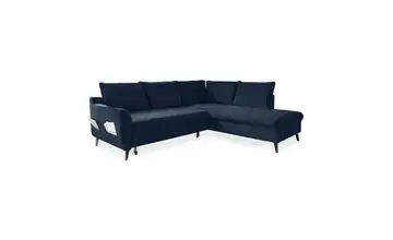 Miuform Ecksofa mit Schlaffunktion Stylish Stan Marineblau rechts