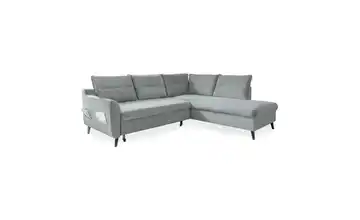 Miuform Ecksofa mit Schlaffunktion Stylish Stan Pastellblau rechts