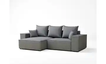 Ecksofa Moyo links Grau
