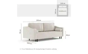 Einzelsofa Zyia Elfenbein