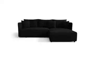 Ecksofa Milano Schwarz rechts