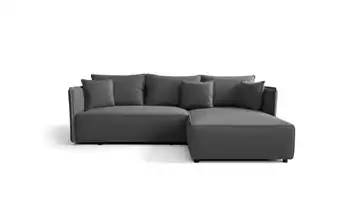 Ecksofa Milano Dunkelgrau rechts