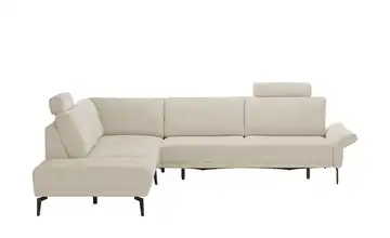 meinSofa Ecksofa Jenny Creme Erweiterte Funktion links