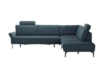 meinSofa Ecksofa Jenny Erweiterte Funktion rechts Blau