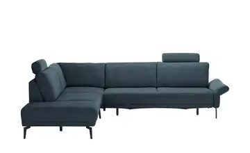 meinSofa Ecksofa Jenny Erweiterte Funktion links Blau