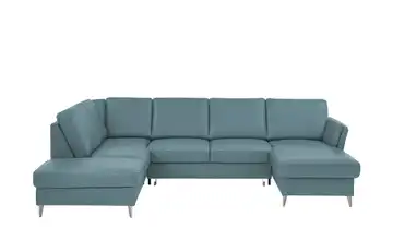 meinSofa Wohnlandschaft Veit Rauchblau Erweiterte Funktion links