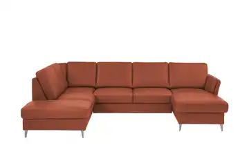 meinSofa Wohnlandschaft Veit Rot ohne links