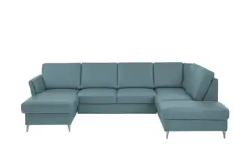 meinSofa Wohnlandschaft Veit Rauchblau ohne rechts