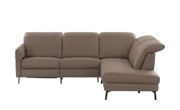 Wohnwert Ecksofa Monja rechts Erweiterte Funktion Braun
