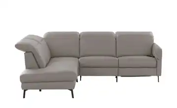 Wohnwert Ecksofa Monja links Erweiterte Funktion Stahlgrau