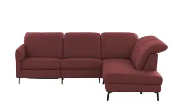 Wohnwert Ecksofa Monja rechts Grundfunktion Dunkelrot