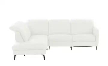 Wohnwert Ecksofa Monja links Grundfunktion Cremeweiß