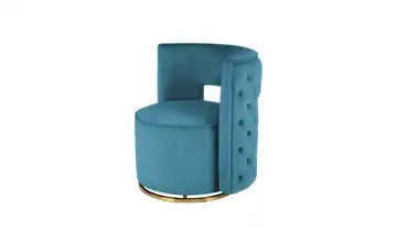 Kayoom Sessel Beverly Petrol / Gold Petrol