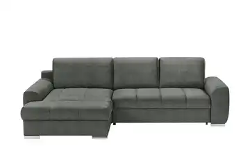 bobb Ecksofa mit Schlaffunktion Soumia Graphit Mikrofaser links