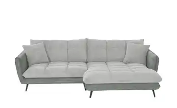 bobb Ecksofa Arianna XL rechts silberfarben