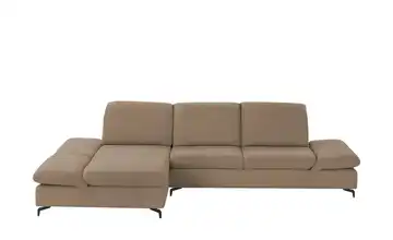 W.SCHILLIG Ecksofa Saraa Hellbraun Grundfunktion links