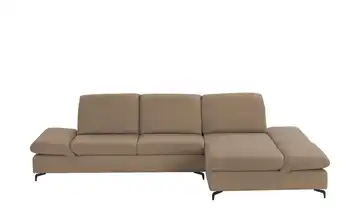 W.SCHILLIG Ecksofa Saraa Hellbraun Grundfunktion rechts