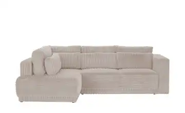 switch Ecksofa Tirana Taupe Cordstoff grob links