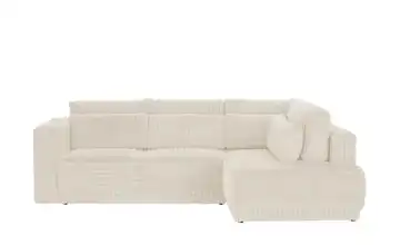 switch Ecksofa Tirana Creme Cordstoff grob rechts