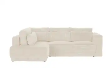 switch Ecksofa Tirana Creme Cordstoff grob links