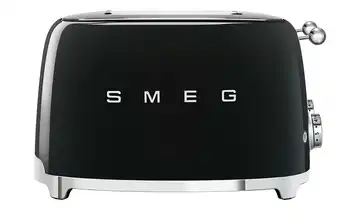 smeg 4-Slot-Toaster TSF03BLEU Schwarz / silberfarben