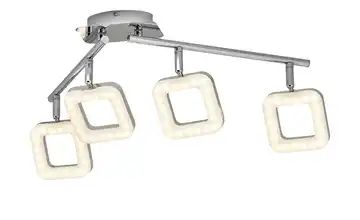 KHG LED-Deckenleuchte, 4-flammig, Köpfe eckig