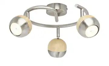 LED-Spot, 3-flammig mit Holz  KHG