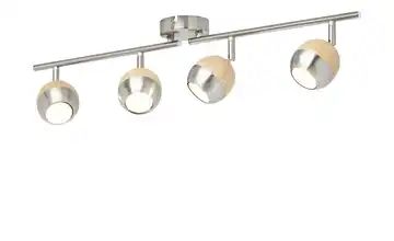 KHG LED-Spot, 4-flammig, mit Holz