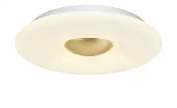 KHG LED-Deckenleuchte, Weiß / Gold