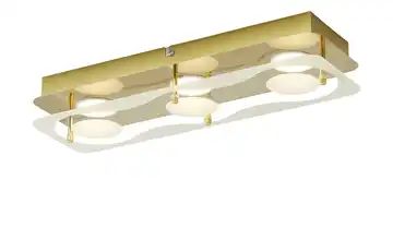 KHG LED-Deckenleuchte, 3-flammig, messing-blank