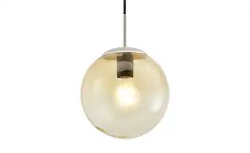 Glaspendelleuchte, 1-flammig, Glas amberfarben