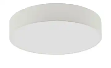 KHG LED-Deckenleuchte Stoffschirm, weiß Weiß