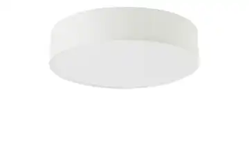 KHG LED-Deckenleuchte, 1-flammig, Stoffschirm weiß Weiß
