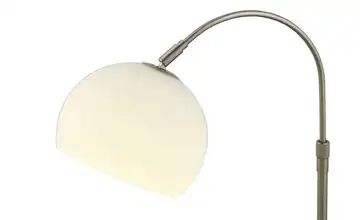 Stehlampe mit gebogenem, verstellbarem Arm | Nickel matt