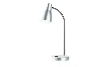KHG LED-Tischleuchte silber mit flexiblem Arm  