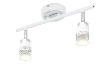 KHG LED-Deckenstrahler weiß mit 2 Spots